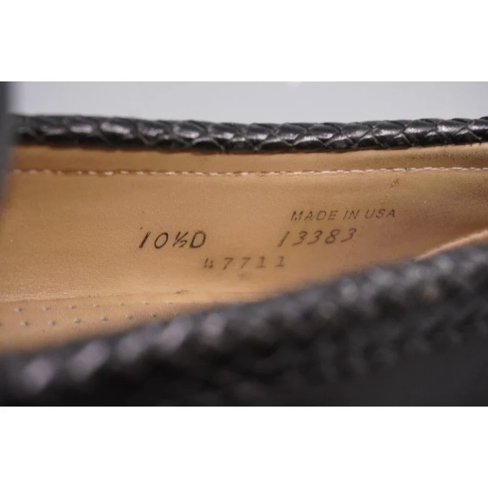 Allen Edmonds Maxfield Men's Size 10.5D Black Leather Tassel Dress Shoes USA